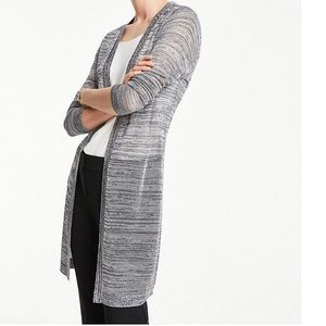 Ann Taylor Spacedye Open Cardigan